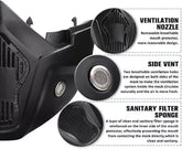 BUY 1 GET 1 FREE - Goggle Mask Anti Scratch UV Protective Open Face & Eyewear Windproof Dirt Shield Adjustable Soft Foam Padded Detachable For Cycling Bike Off Road Racing Riding For Unisex Rainbow GenzVybs